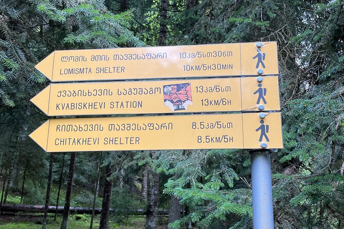 13 km hike in Borjomi - Group tour from Kutaisi - Getting permission at the Borjomi-Kharagauli visitor center