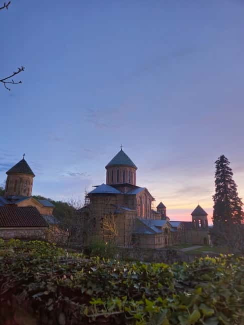 Bagrati Cathedral, Motsameta monastery, Sataplia Cave - Bagrati Cathedral and the view across Kutaisi