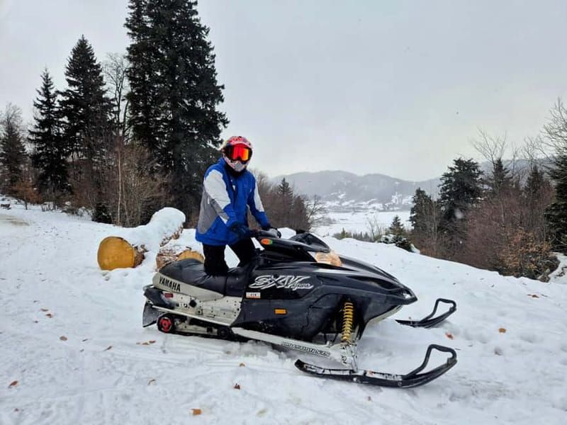 Bakuriani: Unforgetable snow activities from Kutaisi - The one-hour snowmobile ride through the forest
