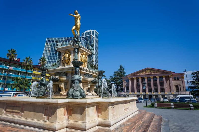 Batumi: Guided Walking Tour - Neptune Fountain and Batumi Drama Theatre