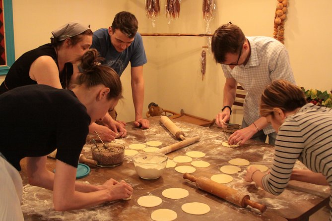 Cook True Ajarian Khachapuri and Khinkali in Highlanders Style - Arriving at Chakandrila on Merab Kostava Street