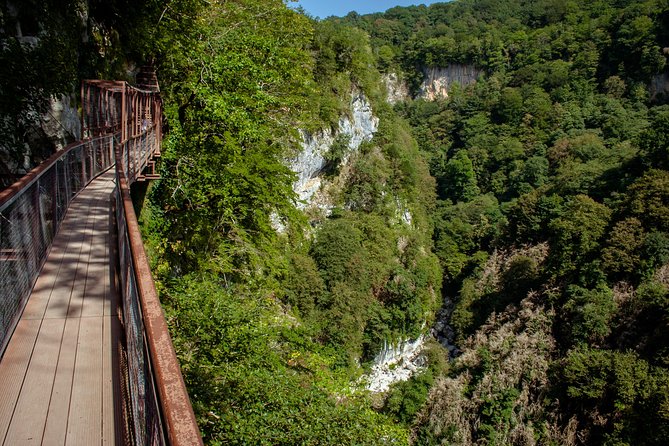 Day trip in Prometheus cave and Okatse canyon by Visit-geo - Leaving Tbilisi for western Georgia
