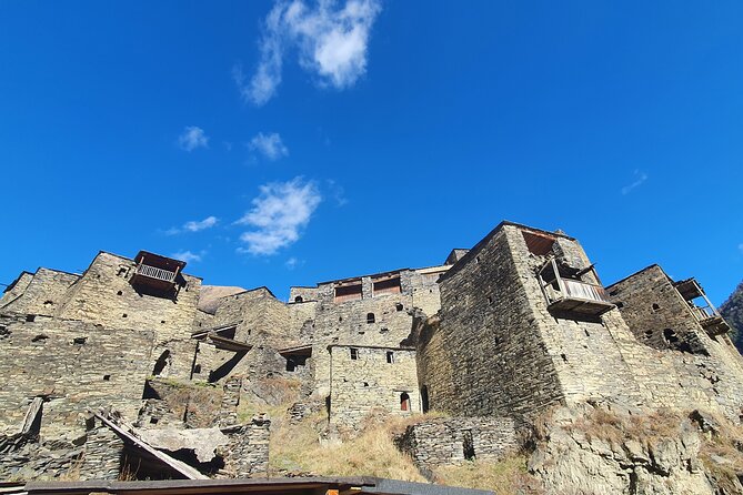 day trip to Shatili, Khevsureti, Mutso, Ananuri. - Lebaiskari Tower offers a quick look at mountain defense