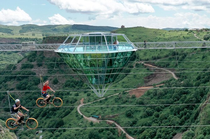 Diamond bridge and Dashbashi canyon day excursion from Tbilisi - Crossing the Diamond Bridge above Dashbashi