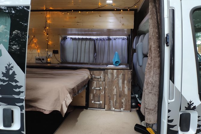 Ford Transit AWD Camper van rental in Georgia - Power, air, and warmth inside the van