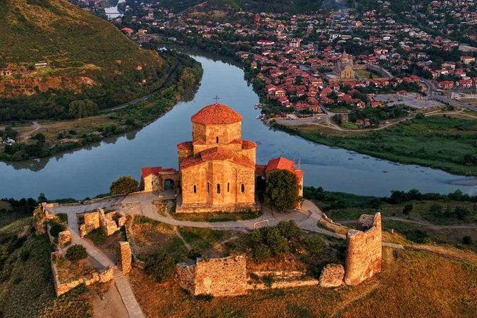 Four Historical Places: Mtskheta-Gori-Uplistsikhe-Jvari Monastery- Private Tour - Jvari Monastery above two rivers