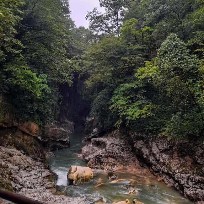 From Kutaisi to Martvili canyon and Prometheus Caves - Tskaltubo and the fading Soviet spa era
