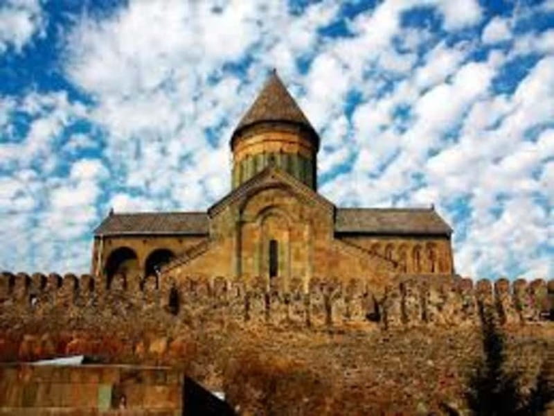 From Tbilisi:FullDay Tour to Mtskheta,Jvari,Gori&Uplistsikhe - Jvari Monastery and the view over two rivers