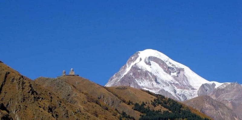 From Tbilisi; Georgian Military Road,Ananuri-Gudauri-Kazbegi - Zhinvali Reservoir: the first big view