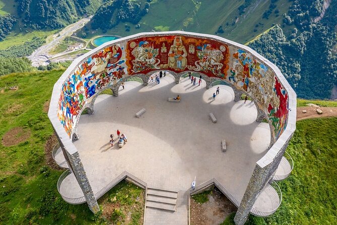 From Tbilisi: Kazbegi Day Tour, Gergeti Trinity, Ananuri &Gudauri - The Russia-Georgia Friendship Monument and Devil’s Valley