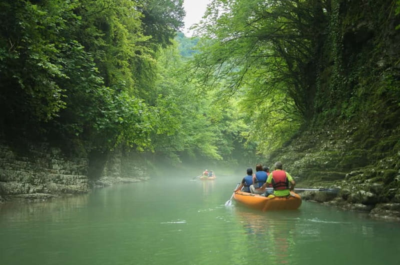 From Tbilisi: Martvili Canyon and Okatse Canyon Private Tour - The 12-meter waterfall is Martvili’s main scene