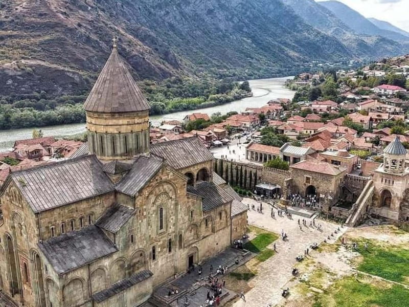 From Tbilisi : Mtskheta, Jvari, Gori & Uplistsikhe Day Trip - Uplistsikhe and its carved stone rooms