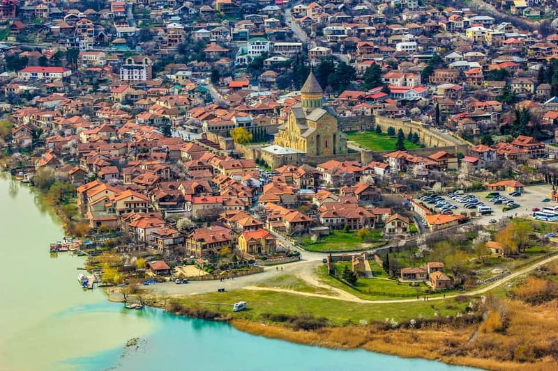 From Tbilisi: Mtskheta, Jvari, Gori & Uplistsikhe Day Trip - Jvari Monastery and the view over two rivers