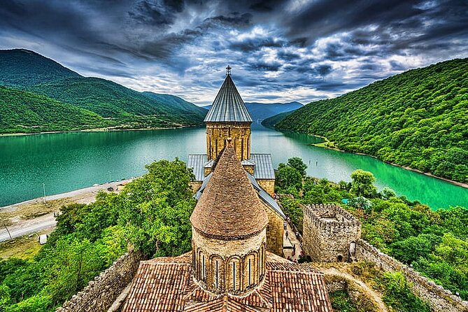 Full Day Kazbegi Guided Tour in Georgia - Zhinvali Dam and its blue reservoir views