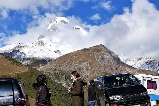 Full Day Tour to Kazbegi - Ananuri: stone towers above Jinvali Reservoir