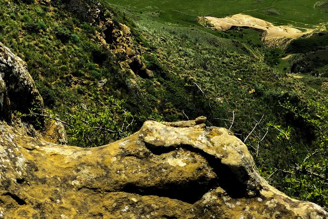 Gareja Sunrise Hike Tour from Tbilisi and Rainbow Hills Trail - First glimpses of the old monastery caves