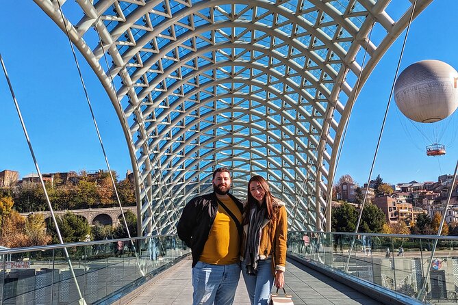 Instagrammable sites of Tbilisi private tour - Holy Trinity Cathedral offers scale and clean lines