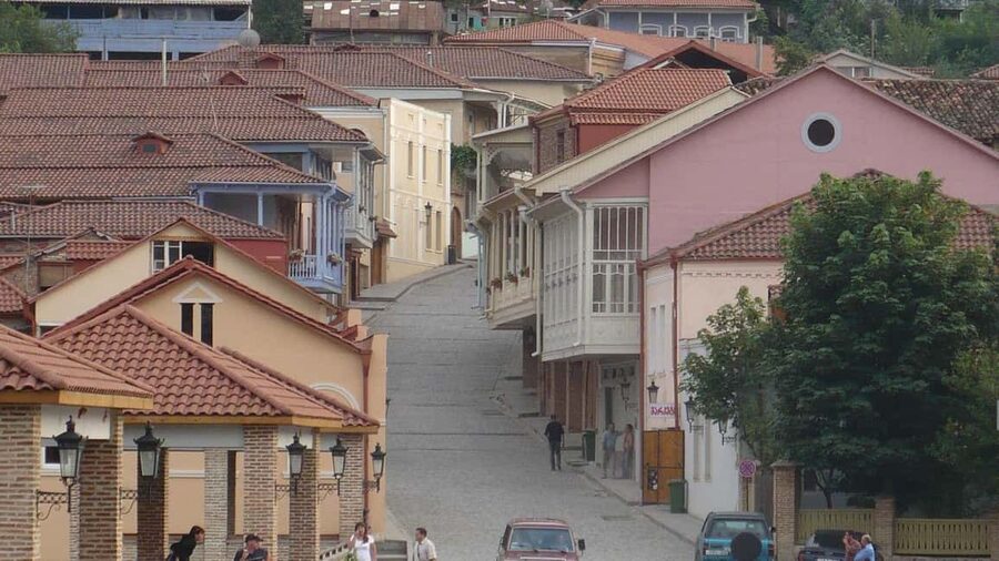 Kakheti. Sighnagi, Bodbe. Kindzmarauli Corporation. Telavi - Starting with bread, cheese, and churchkhela