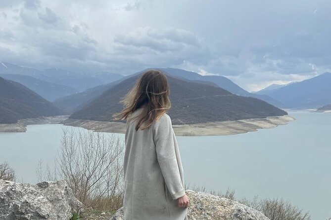 Kazbegi.All inclusive tour in Caucasus mountains - The Friendship Arch: a dramatic roadside viewpoint