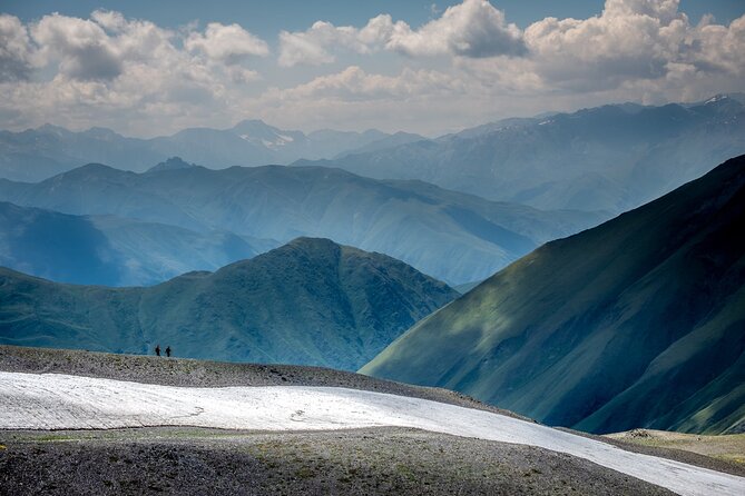 Kazbegi - One Day Trekking Private Tour to Chaukhi Pass 3341 m - Sno and the Georgian Easter Island statues