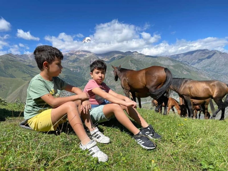 Kazbegi:Sunset Horse Riding Tour from Rooms Hotel Kazbegi - Riding into the Kazbegi mountains
