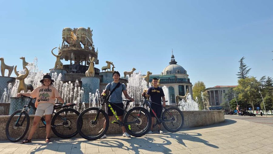 Kutaisi Bike Tour: City Center, History & Riverside Paths - Colchis Fountain and the city center