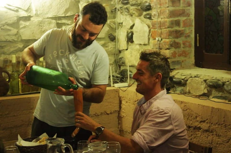 KUTAISI Family Feast: Experience Georgian Hospitality - The table: khachapuri, grilled meat, and vegetables
