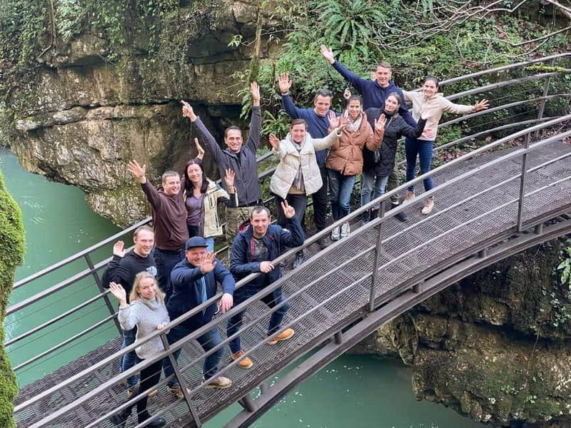 Kutaisi: Martvili & Okatse Canyons & Prometheus Cave Tour - A food stop that keeps the schedule human