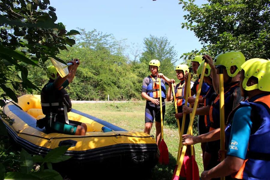 Kutaisi: Rioni River Rafting Tour with Transfer - What happens at the rafting base