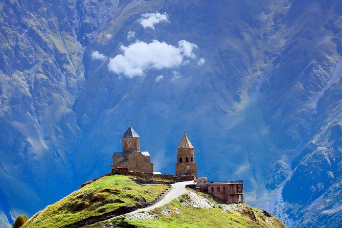 Magical Kazbegi Gudauri & Ananuri DayTrip GuidedTour from Tbilisi - Stepantsminda brings the route to its dramatic high point
