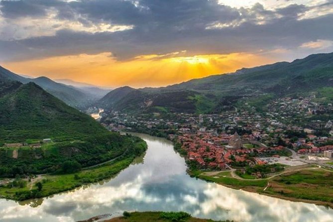 Mtskheta, Gori & Uplistsikhe Private Day Tour from Tbilisi - Jvari Church and the first big view