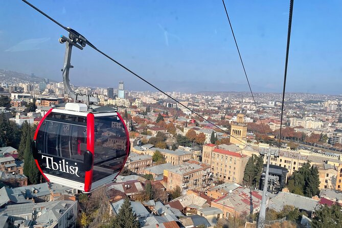 New Cable Car Mtatsminda with Three Lagidze Lemonade Tasting - The cable car ride from Rose Revolution Square