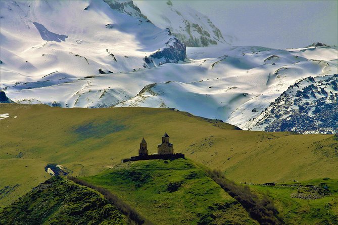 One day trip to highest mountains Kazbegi from Tbilisi - Ananuri Fortress opens the route