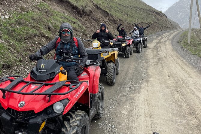 Private Full Day Trip from Tbilisi to Truso Valley in Kazbegi - The Friendship Monument marks the switch to ATVs