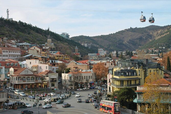 Private tour from KUTAISI Colourful Tbilisi, Jvari and Mtskheta - Leghvtakhevi Waterfall, a quiet break in Abanotubani