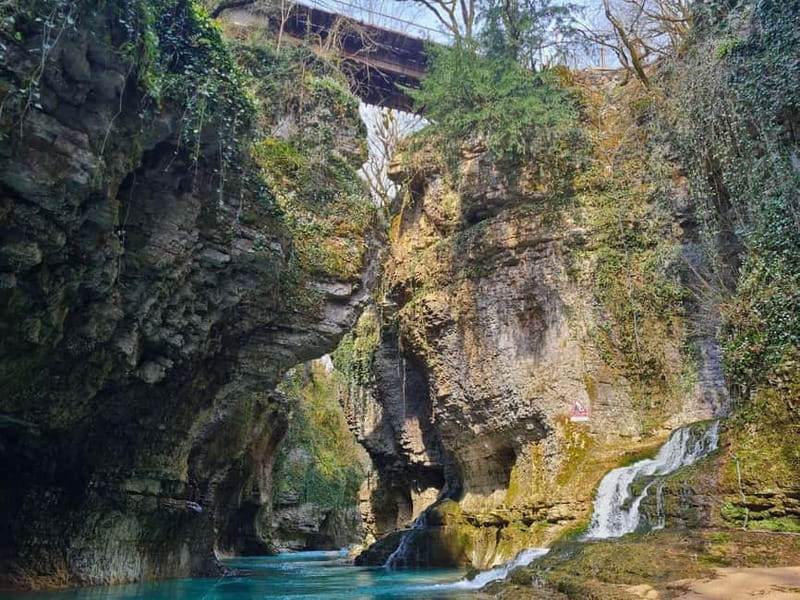 Private tour from KUTAISI: Martvili , Okatse and Prometheus - Kinchkha Waterfall brings a different kind of scenery