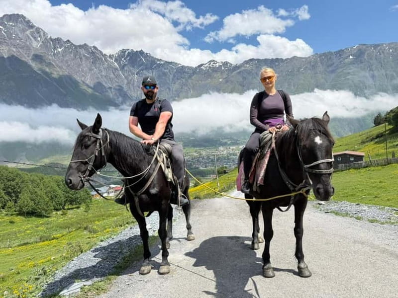 Ride A Horse To Gergeti Trinity Church And Summit A Mountain - Starting At The Bridge Near Stepantsminda