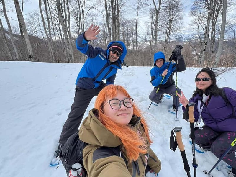 Snowshoeing in Bakuriani, Caucasus Mountains - Leaving Bakuriani after the morning pickup