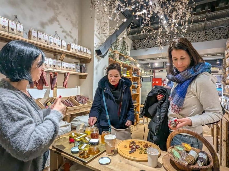 Taste Tbilisi - a delicious Food & Drink walk of Tbilisi - Vegetable starters, pastries, and salads in the backstreets