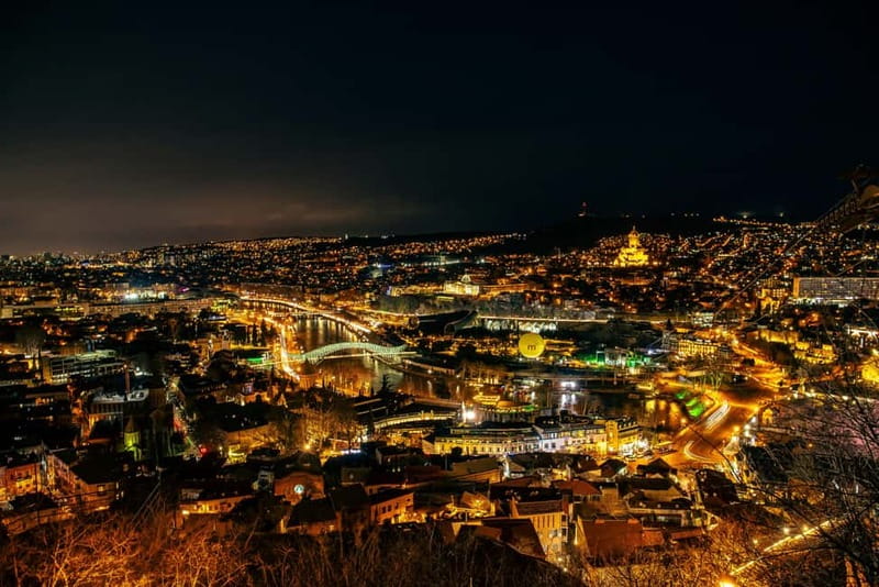 Tbilisi at Night: 2-Hour Express Guided Tour With Tastings - Metekhi Church and the city views