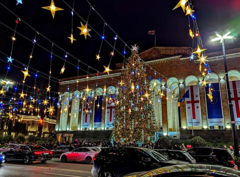 Tbilisi: Christmas Market & Hidden Gems Guided Walking Tour - Bazari Orbeliani and the food of Georgia