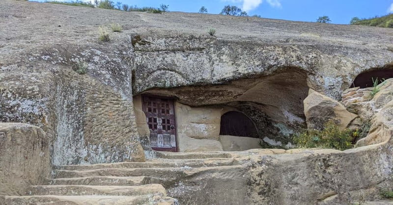 Tbilisi: David Gareja and Colorful hills of Semi-desert - Entering the sixth-century David Gareja monastery
