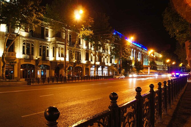 Tbilisi:Evening Walking & Talking Tour with Wine & Boat Ride - Rustaveli Avenue and the road to Liberty Square