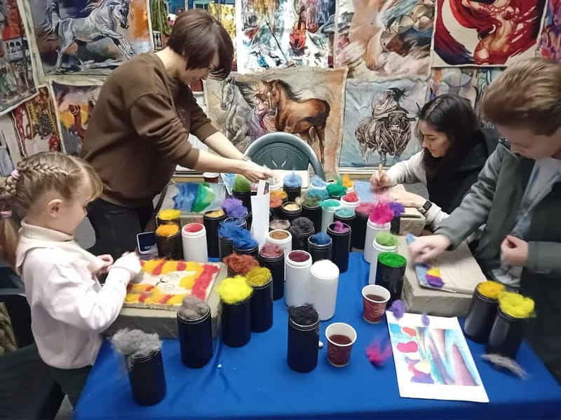 Tbilisi: Felting Art & Wool Craft at Local Workshop - Tea, coffee, and the end of the session