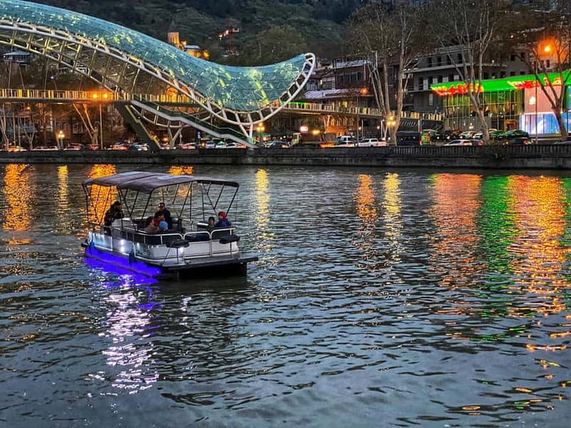 Tbilisi: River Sightseeing Cruise with Drinks - The Justice House and Tbilisi’s modern face
