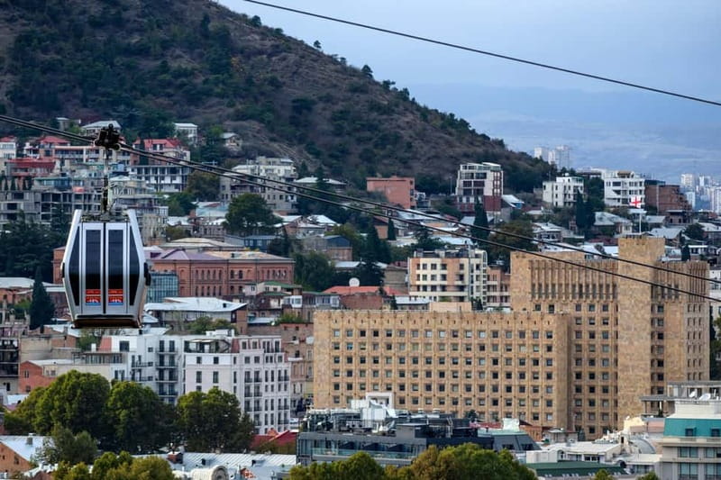 Tbilisi: Sightseeing Tour, Wine or Beer Tasting, & Cable Car - Liberty Square and the walk toward the river