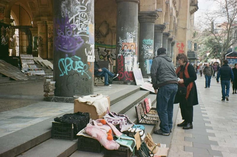 Tbilisi: Urban Hotspots Guided Tour w/ Cable Car & Funicular - Seeing the Painted Fabrika Building