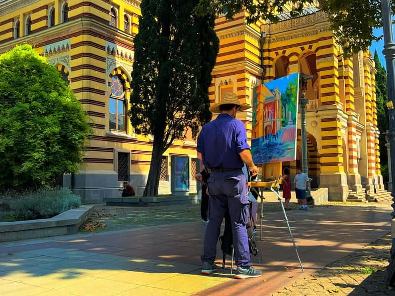 Tbilisi: Walking Tour of Main Highlights With Food & Wine - Rustaveli Avenue, the Opera House, and national culture