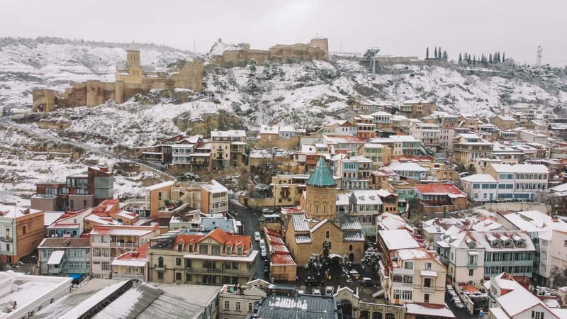 Tbilisi: Walking Tour of Main Highlights With Food & Wine - Rike Park, Europe Square, and the Metekhi view