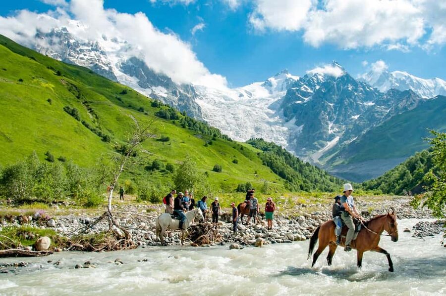 Ushguli: Horse Riding Tour to Shkhara Glacier - Reaching Shkhara Glacier at 5,201 Meters
